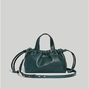 Madewell Mini Piazza Crossbody Bag Dark Palm Leather